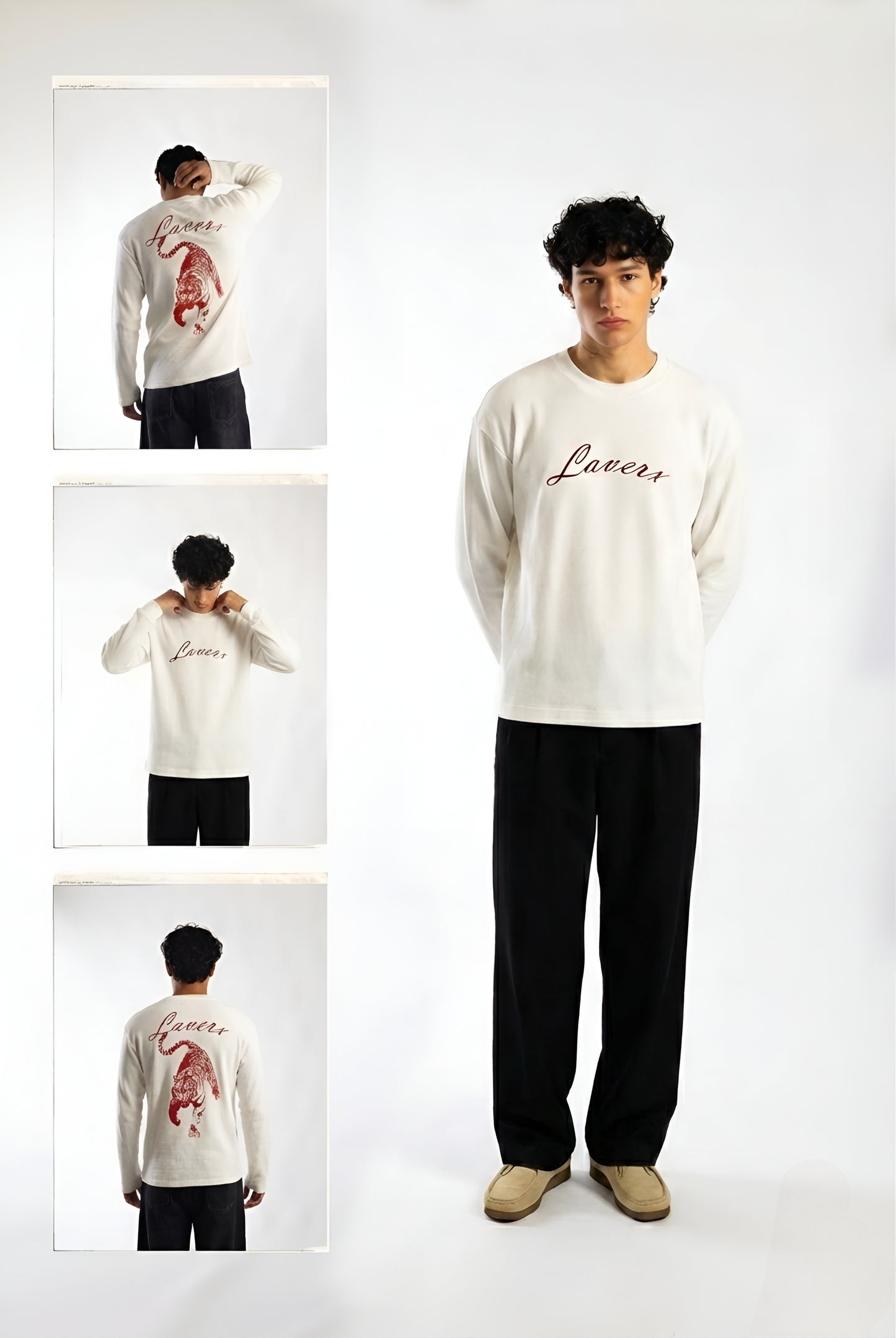 LIGER FULL SLEEVE WAFFLE TEE