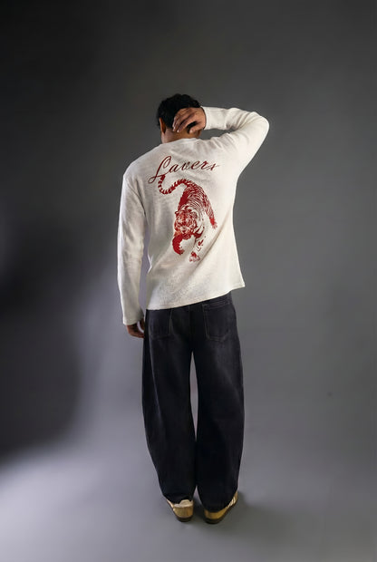 LIGER FULL SLEEVE WAFFLE TEE